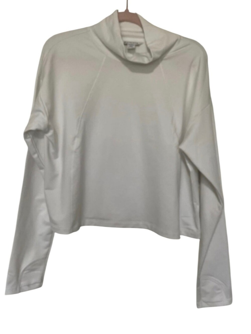 Athleta Size Large White Cropped Athletic Pullover
